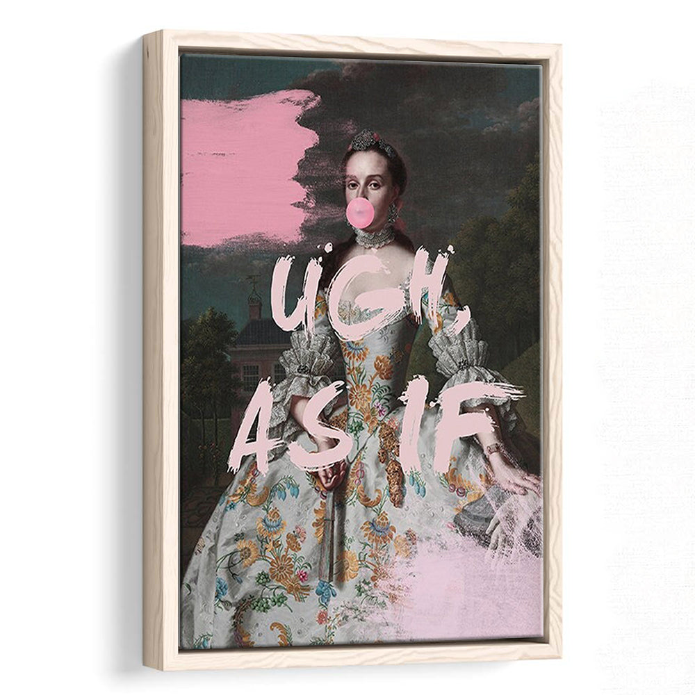 As If Print, Altered Art, Bedroom Print, Pink Print, Wall Art, Framed Canvas Prints Wall Art