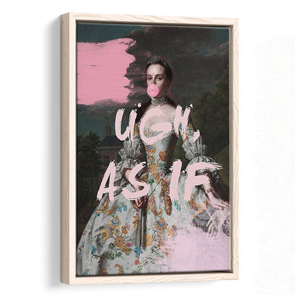 As If Print, Altered Art, Bedroom Print, Pink Print, Wall Art, Framed Canvas Prints Wall Art