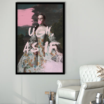 As If Print, Altered Art, Bedroom Print, Pink Print, Wall Art, Framed Art Prints Wall Decor