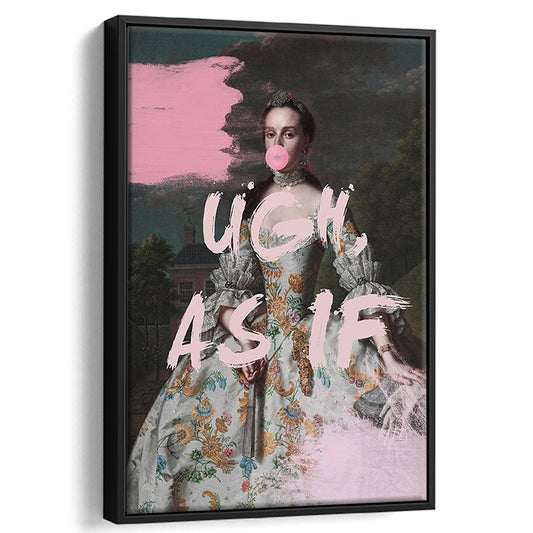 As If Print, Altered Art, Bedroom Print, Pink Print, Wall Art, Framed Canvas Prints Wall Art