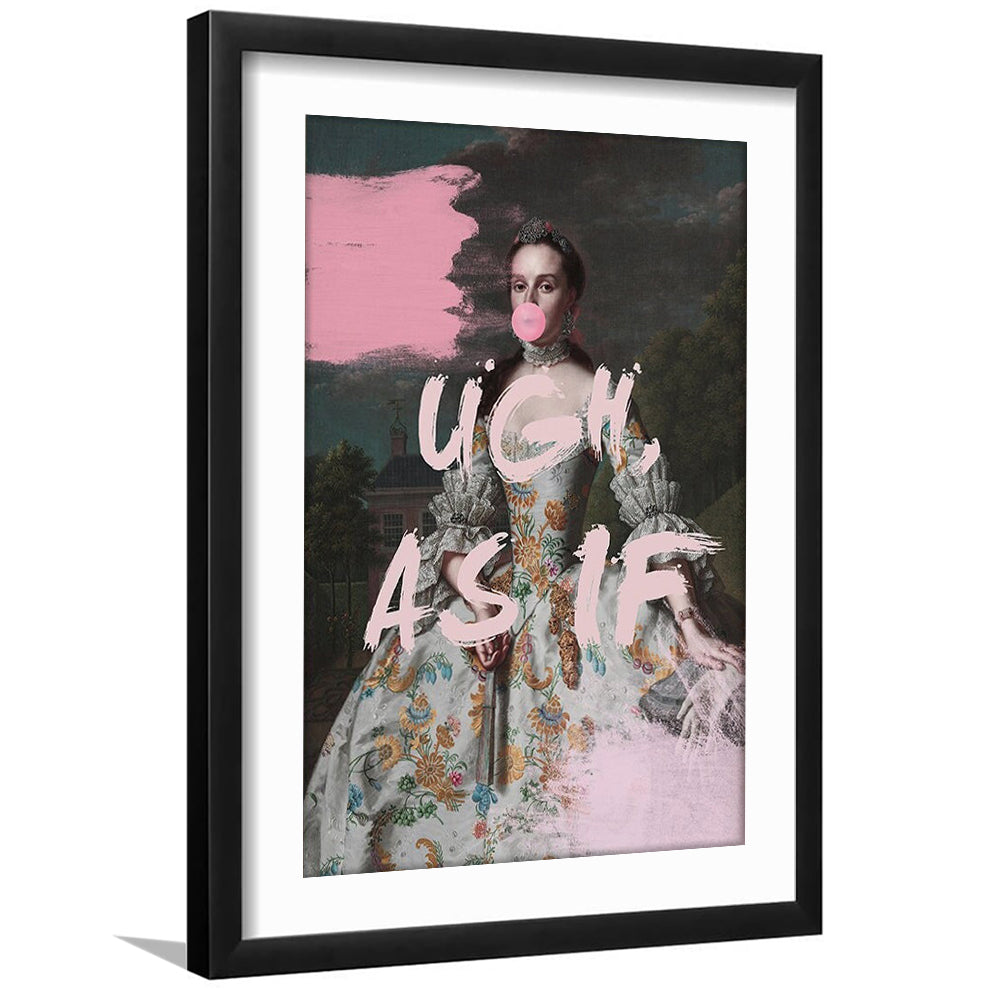 As If Print, Altered Art, Bedroom Print, Pink Print, Wall Art, Framed Art Prints White Border Wall Decor