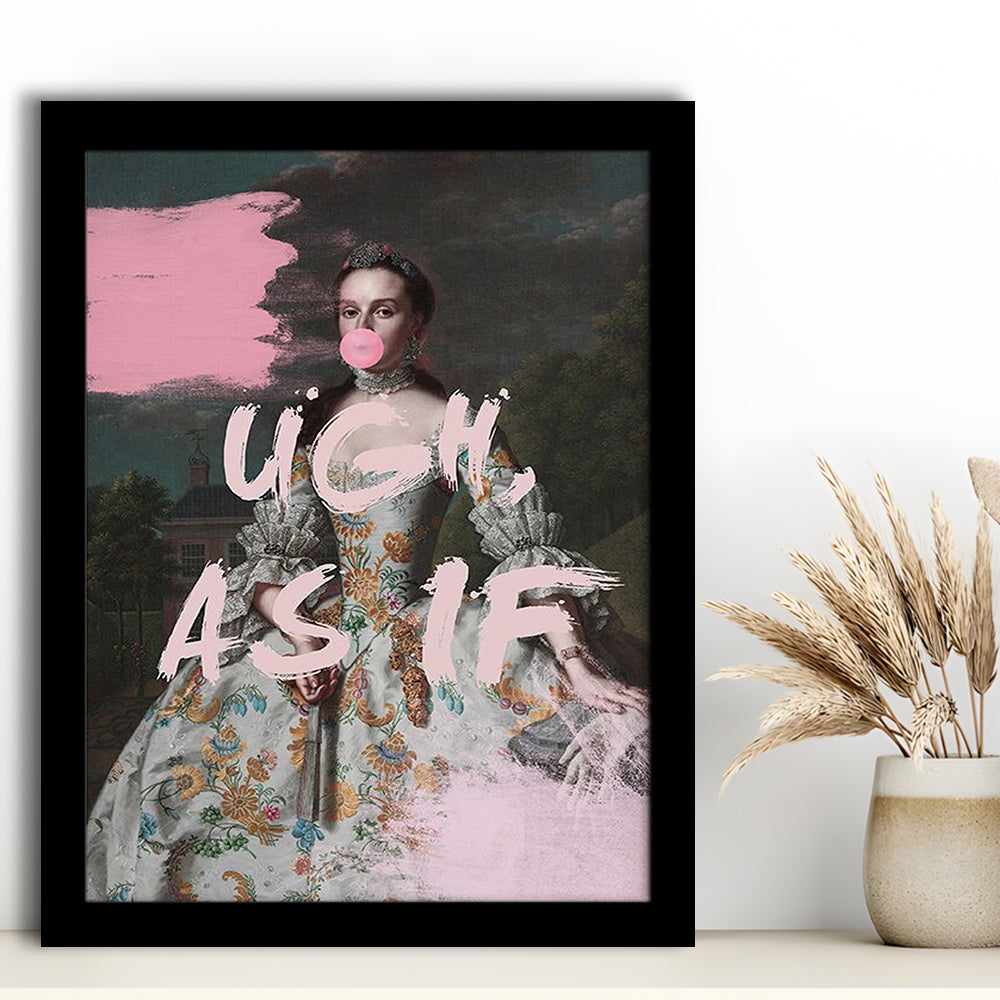 As If Print, Altered Art, Bedroom Print, Pink Print, Wall Art, Framed Art Prints Wall Decor
