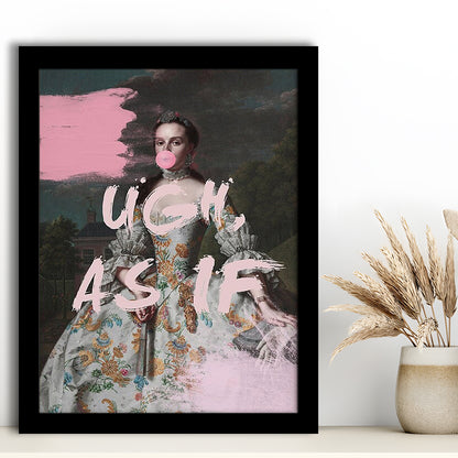 As If Print, Altered Art, Bedroom Print, Pink Print, Wall Art, Framed Art Prints Wall Decor