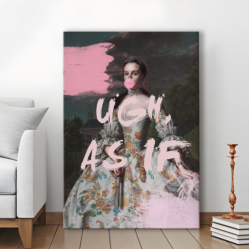 As If Print, Altered Art, Bedroom Print, Pink Print, Wall Art, Canvas Prints Wall Art