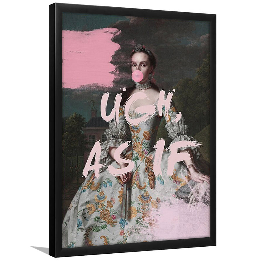 As If Print, Altered Art, Bedroom Print, Pink Print, Wall Art, Framed Art Prints Wall Decor