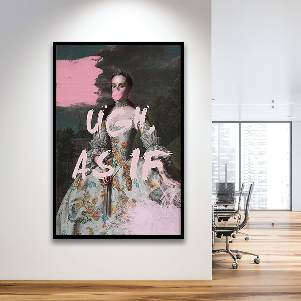 As If Print, Altered Art, Bedroom Print, Pink Print, Wall Art, Framed Art Prints Wall Decor