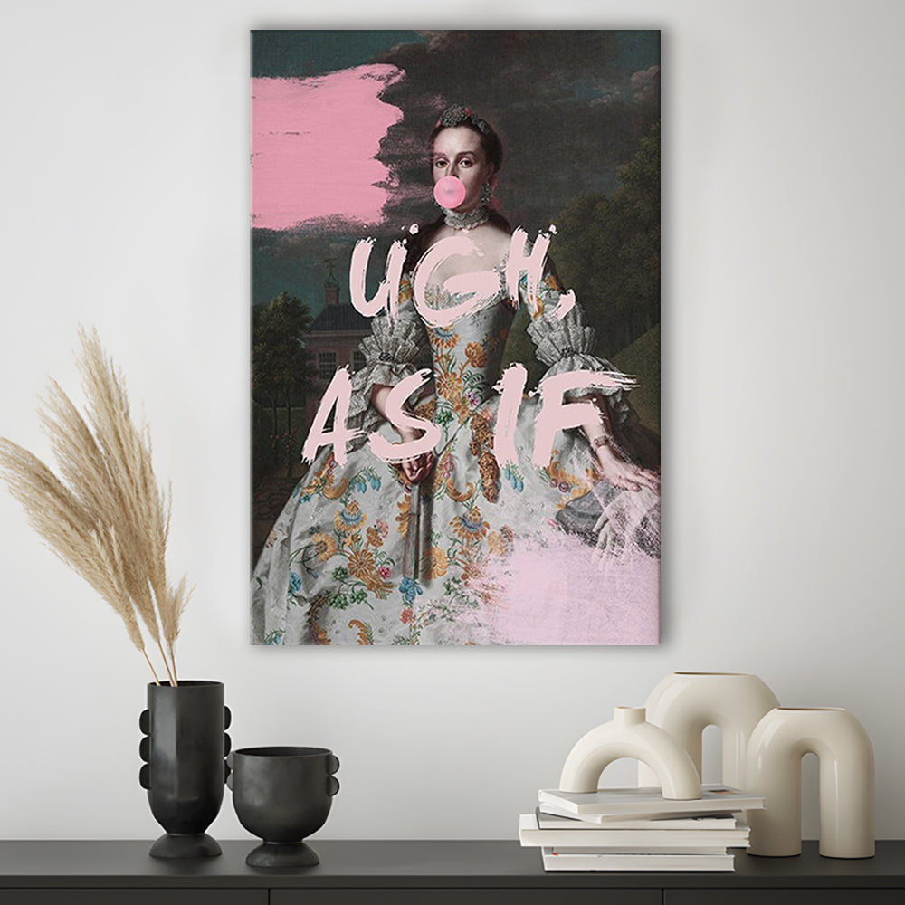 As If Print, Altered Art, Bedroom Print, Pink Print, Wall Art, Canvas Prints Wall Art
