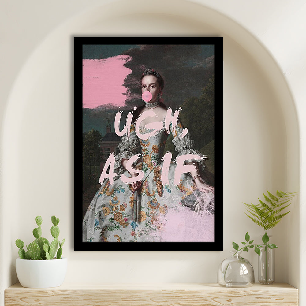 As If Print, Altered Art, Bedroom Print, Pink Print, Wall Art, Framed Art Prints Wall Decor