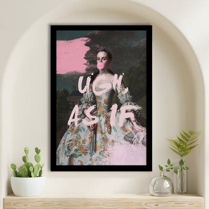 As If Print, Altered Art, Bedroom Print, Pink Print, Wall Art, Framed Art Prints Wall Decor