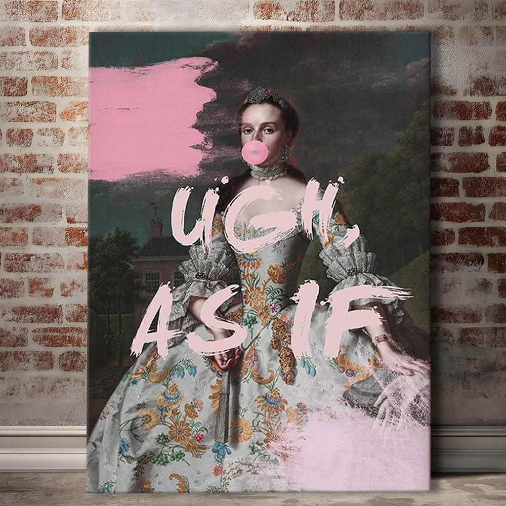 As If Print, Altered Art, Bedroom Print, Pink Print, Wall Art, Canvas Prints Wall Art