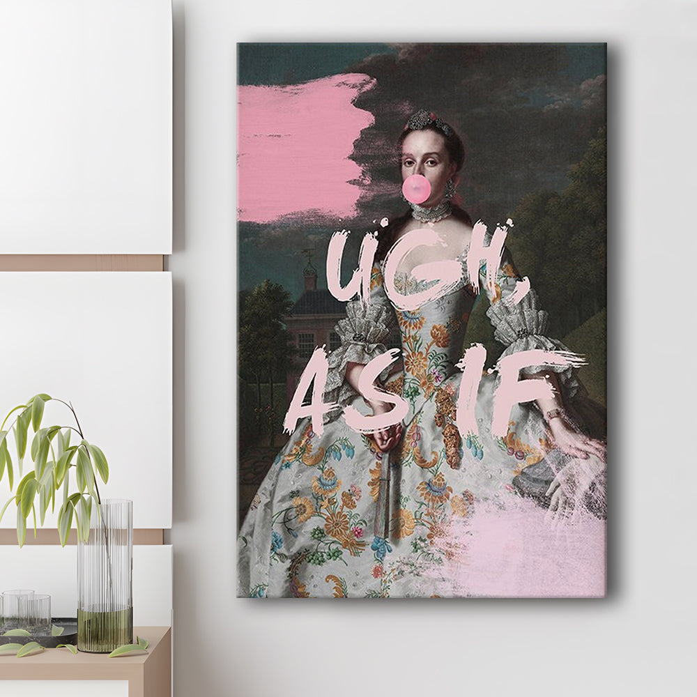 As If Print, Altered Art, Bedroom Print, Pink Print, Wall Art, Canvas Prints Wall Art