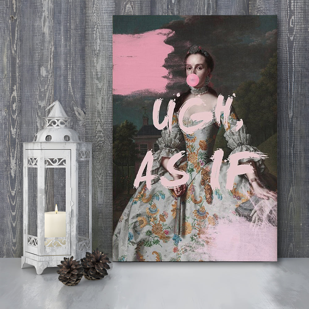 As If Print, Altered Art, Bedroom Print, Pink Print, Wall Art, Canvas Prints Wall Art