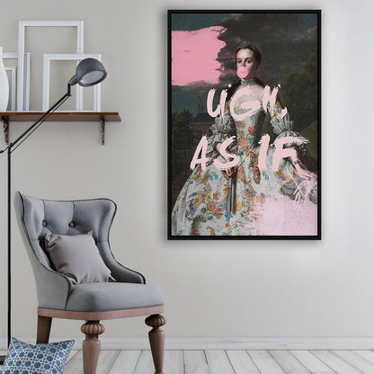 As If Print, Altered Art, Bedroom Print, Pink Print, Wall Art, Framed Canvas Prints Wall Art