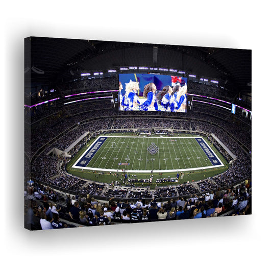 At And T Stadium, Stadium Canvas, Sport Art, Fan Gifts, Man Cave Decor, Art Print, Canvas Print Wall Art