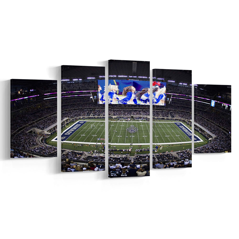 At And T Stadium, Stadium Canvas, Sport Art, Fan Gifts, 5 Panel, Large Canvas, Canvas Print Wall Art