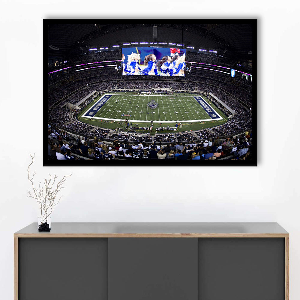 At And T Stadium, Stadium Canvas, Sport Art, Fan Gifts, Framed Art Print Wall Decor, Picture Framed