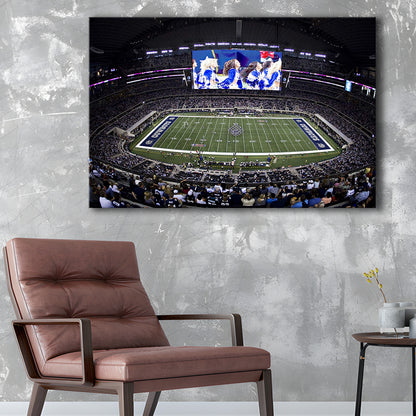 At And T Stadium, Stadium Canvas, Sport Art, Fan Gifts, Man Cave Decor, Art Print, Canvas Print Wall Art