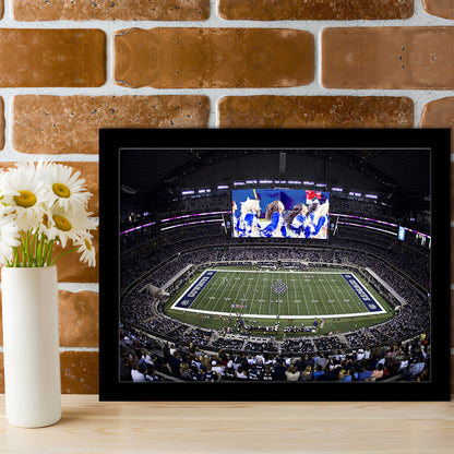 At And T Stadium, Stadium Canvas, Sport Art, Fan Gifts, Framed Art Print Wall Decor, Picture Framed