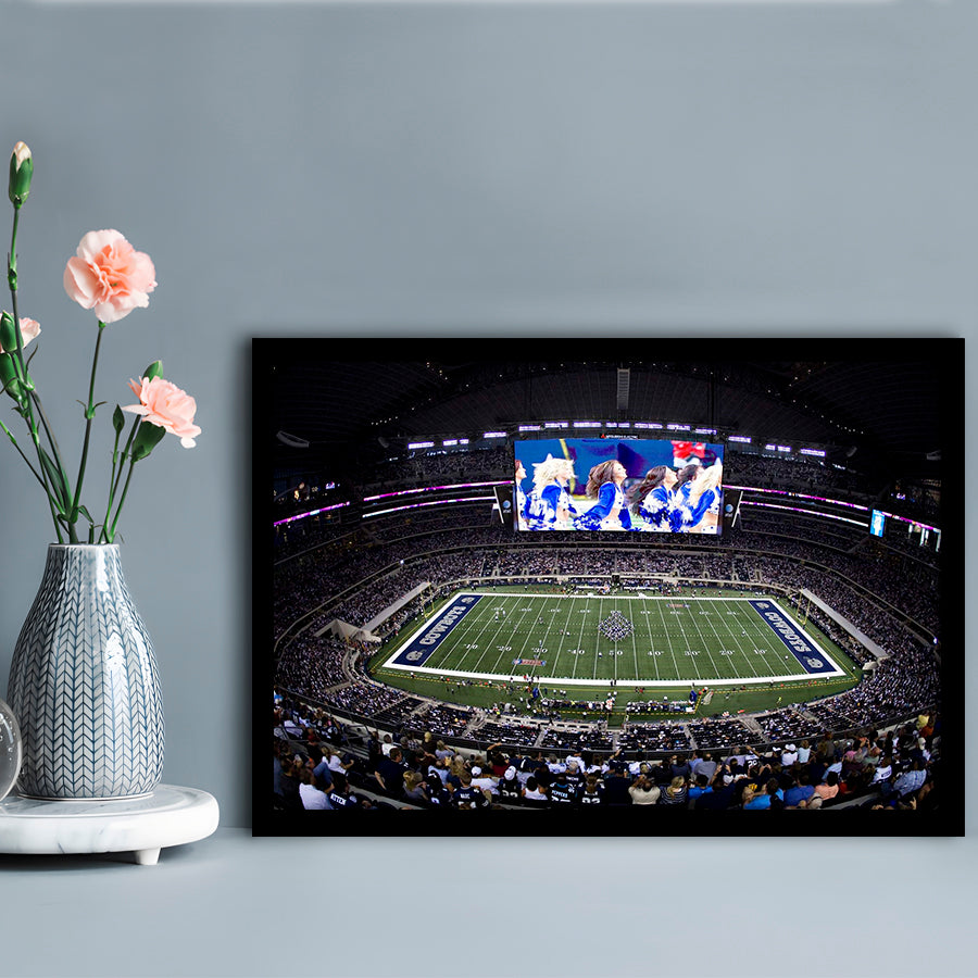 At And T Stadium, Stadium Canvas, Sport Art, Fan Gifts, Framed Art Print Wall Decor, Picture Framed