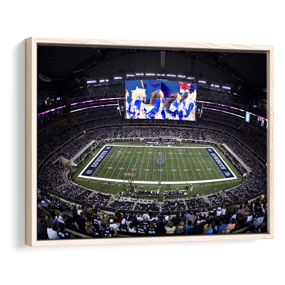 At And T Stadium, Stadium Canvas, Sport Art, Fan Gifts, Framed Canvas Print Wall Art, Floating Frame