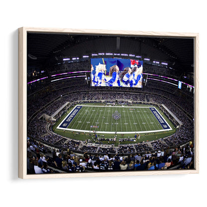 At And T Stadium, Stadium Canvas, Sport Art, Fan Gifts, Framed Canvas Print Wall Art, Floating Frame