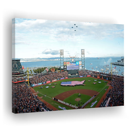 At and T Park San Francisco, Stadium Canvas, Sport Art, Gift for him, Man Cave Decor, Art Print, Canvas Print Wall Art