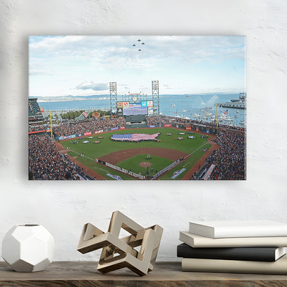 At and T Park San Francisco, Stadium Canvas, Sport Art, Gift for him, Man Cave Decor, Art Print, Canvas Print Wall Art