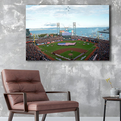 At and T Park San Francisco, Stadium Canvas, Sport Art, Gift for him, Man Cave Decor, Art Print, Canvas Print Wall Art