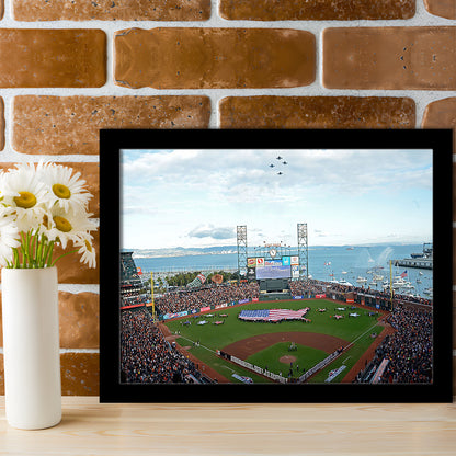 At and T Park San Francisco, Stadium Canvas, Sport Art, Gift for him, Framed Art Print Wall Decor, Picture Framed
