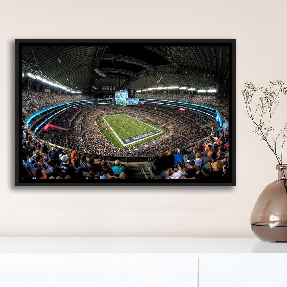 At and t Stadium, Stadium Canvas, Sport Art, Framed Canvas Print Wall Art, Floating Frame