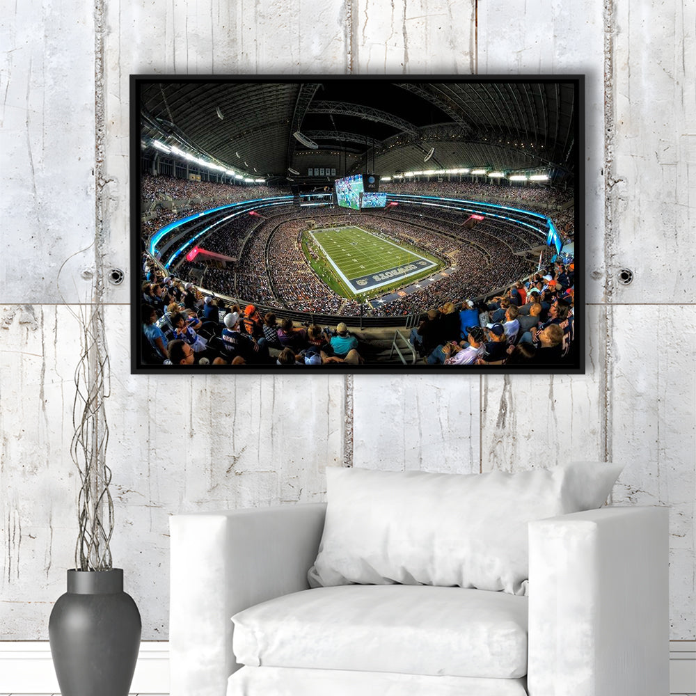 At and t Stadium, Stadium Canvas, Sport Art, Framed Canvas Print Wall Art, Floating Frame