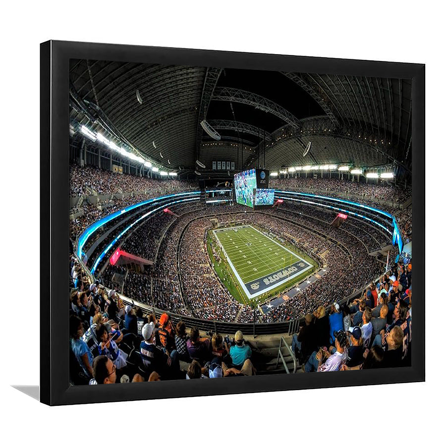 At and t Stadium, Stadium Canvas, Sport Art, Gift for him, Framed Art Print Wall Decor, Picture Framed