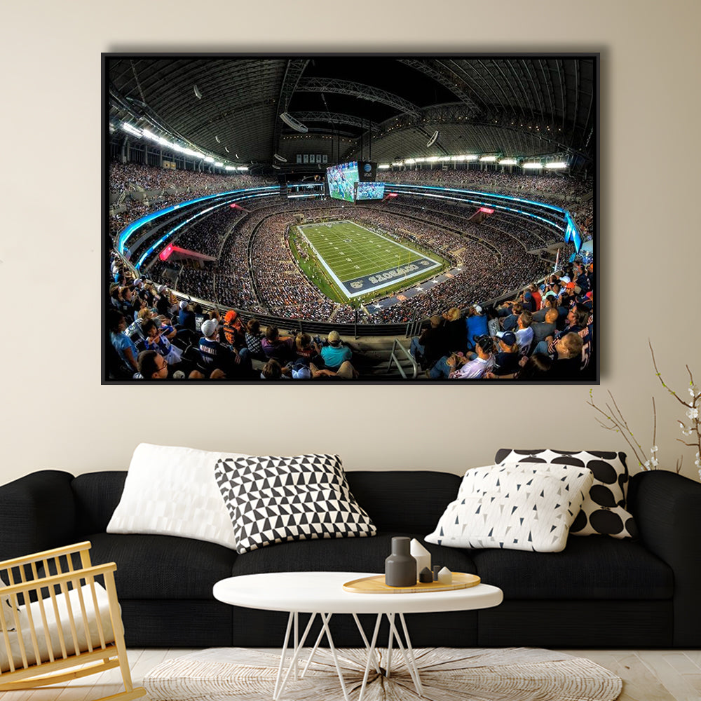 At and t Stadium, Stadium Canvas, Sport Art, Framed Canvas Print Wall Art, Floating Frame