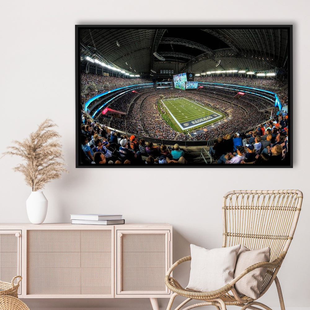 At and t Stadium, Stadium Canvas, Sport Art, Framed Canvas Print Wall Art, Floating Frame