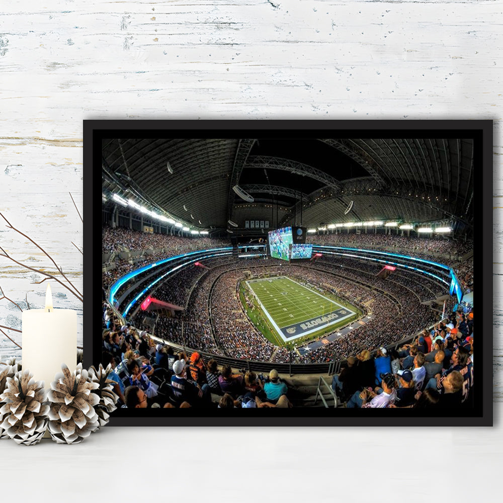 At and t Stadium, Stadium Canvas, Sport Art, Framed Canvas Print Wall Art, Floating Frame