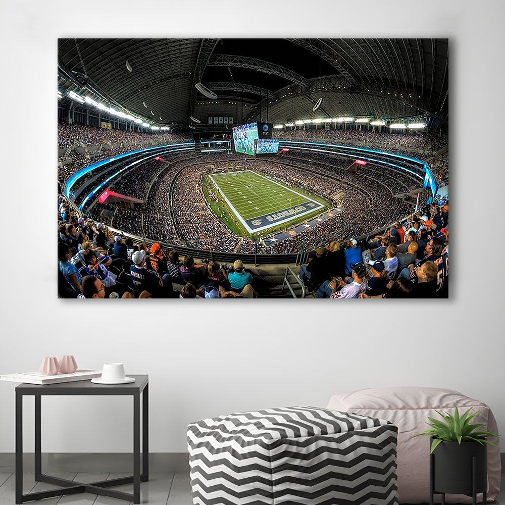 At and t Stadium, Stadium Canvas, Sport Art, Gift for him, Man Cave Decor, Art Print, Canvas Print Wall Art