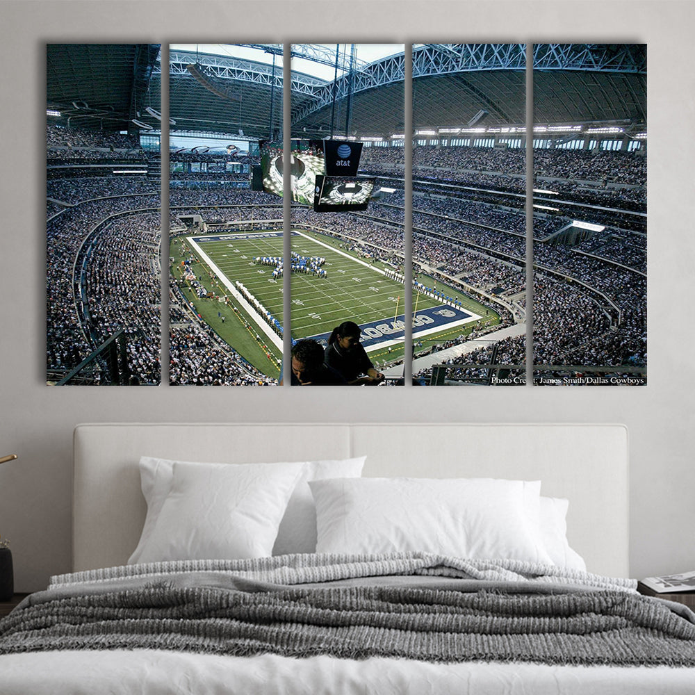 At and t Stadium in Texas, Stadium Canvas, Sport Art, 5 Panel B, Extra Large Canvas, Canvas Print Wall Art