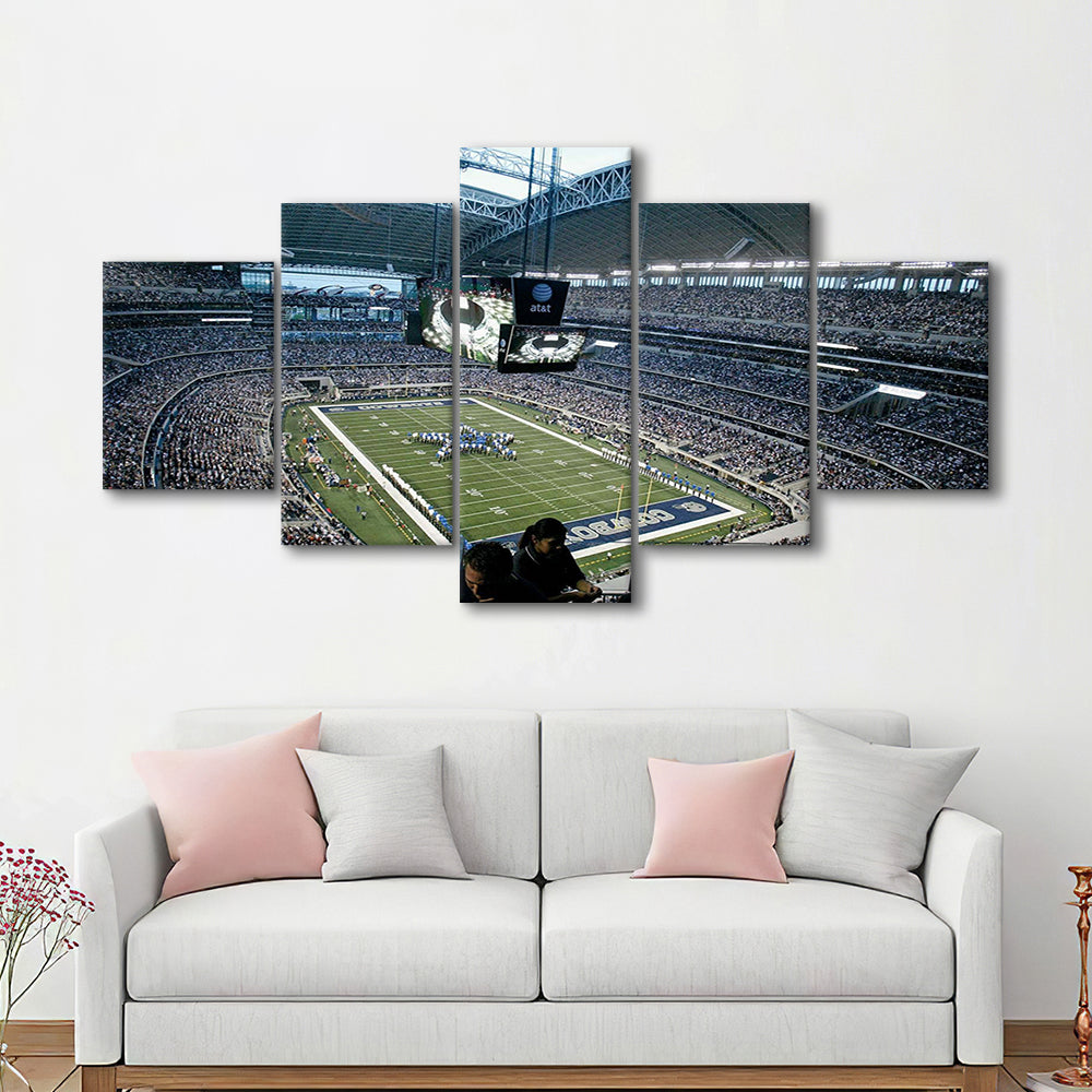 At and t Stadium in Texas, Stadium Canvas, Sport Art, Gift for him, 5 Panel, Large Canvas, Canvas Print Wall Art