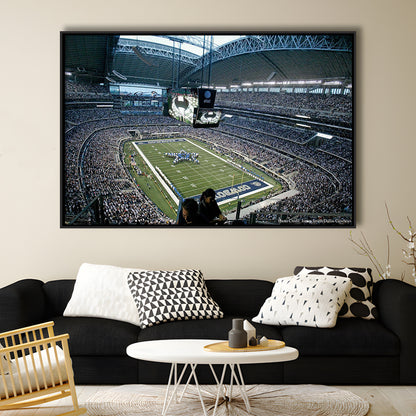 At and t Stadium in Texas, Stadium Canvas, Sport Art, Framed Canvas Print Wall Art, Floating Frame