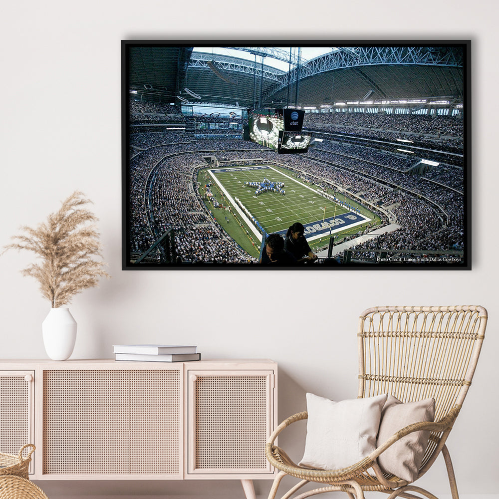 At and t Stadium in Texas, Stadium Canvas, Sport Art, Framed Canvas Print Wall Art, Floating Frame