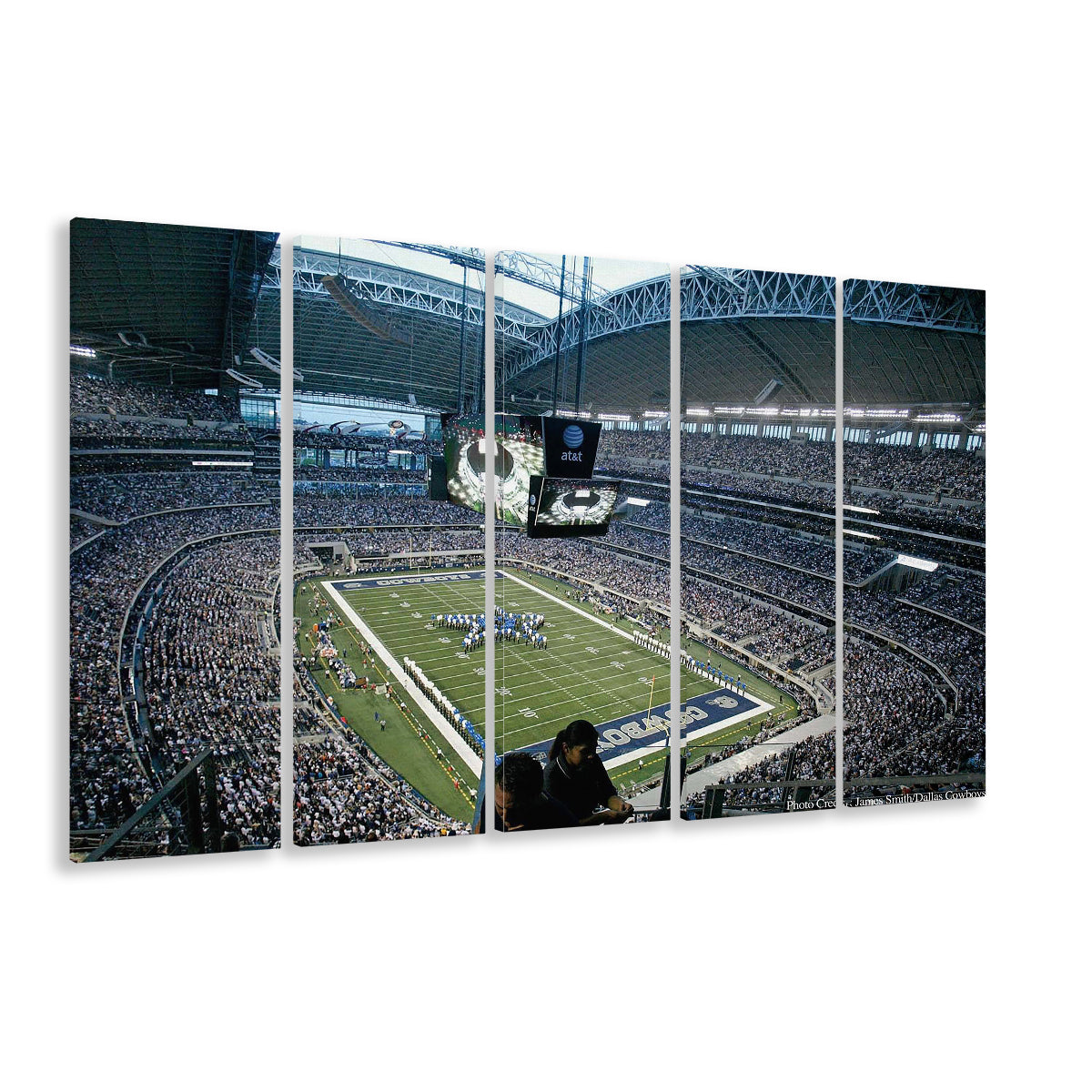 At and t Stadium in Texas, Stadium Canvas, Sport Art, 5 Panel B, Extra Large Canvas, Canvas Print Wall Art