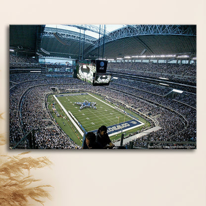At and t Stadium in Texas, Stadium Canvas, Sport Art, Gift for him, Man Cave Decor, Art Print, Canvas Print Wall Art