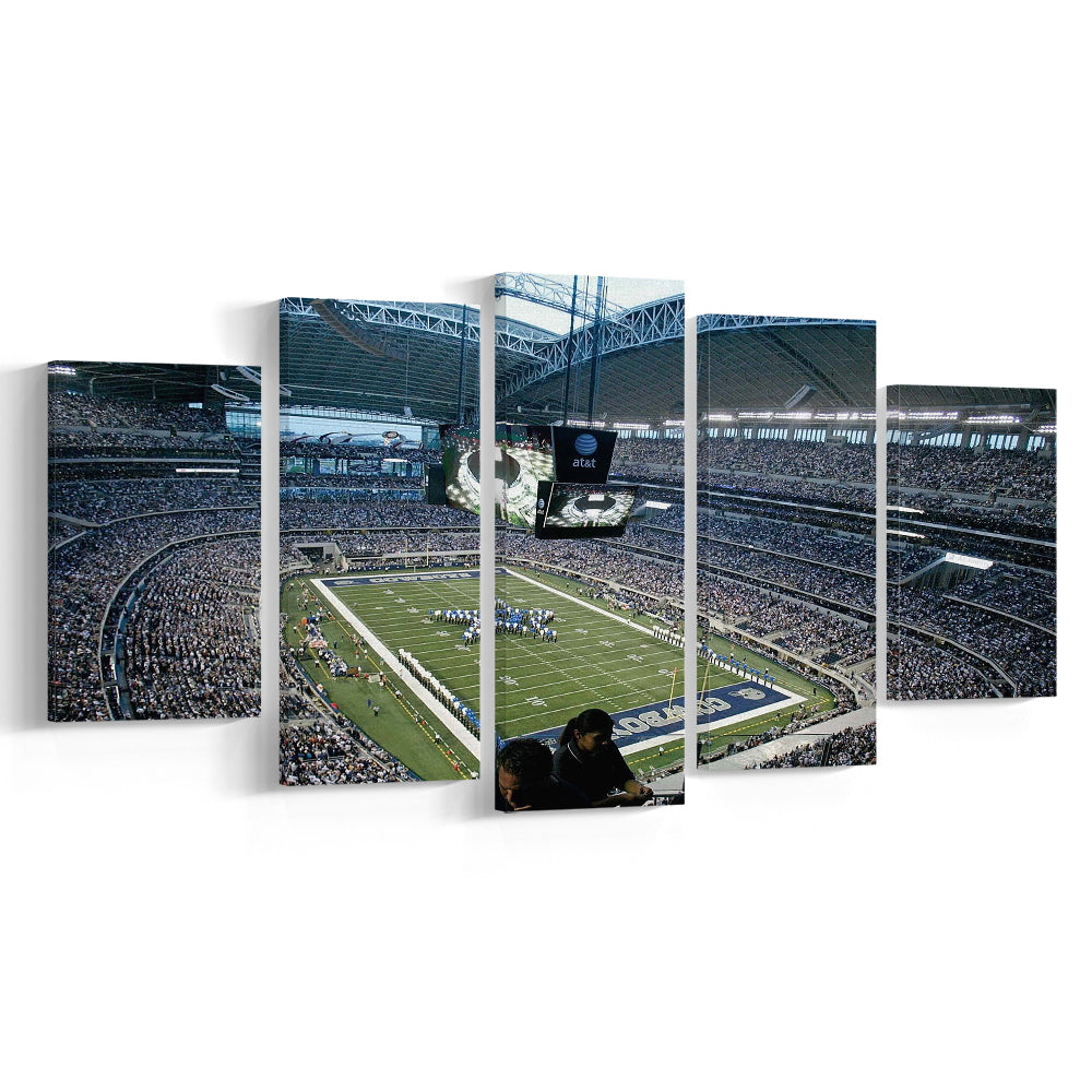At and t Stadium in Texas, Stadium Canvas, Sport Art, Gift for him, 5 Panel, Large Canvas, Canvas Print Wall Art