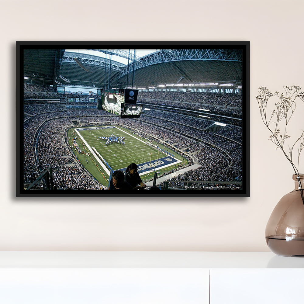 At and t Stadium in Texas, Stadium Canvas, Sport Art, Framed Canvas Print Wall Art, Floating Frame