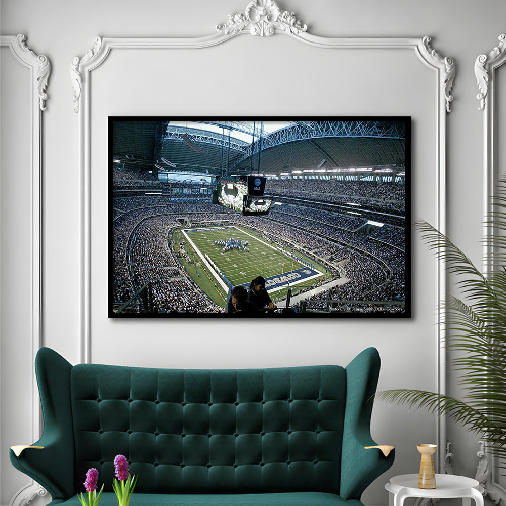 At and t Stadium in Texas, Stadium Canvas, Sport Art, Gift for him, Framed Art Print Wall Decor, Picture Framed