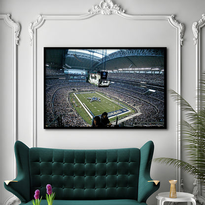 At and t Stadium in Texas, Stadium Canvas, Sport Art, Gift for him, Framed Art Print Wall Decor, Picture Framed