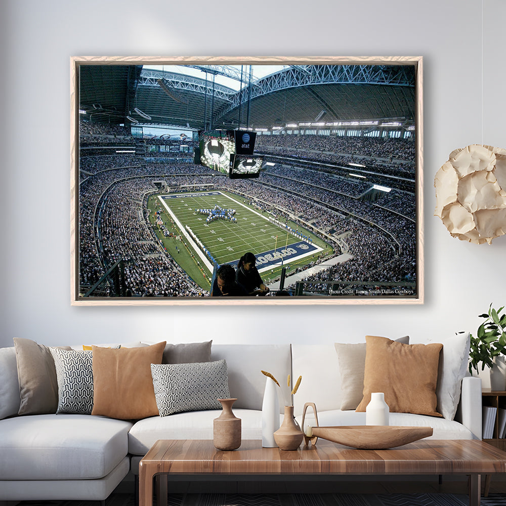 At and t Stadium in Texas, Stadium Canvas, Sport Art, Framed Canvas Print Wall Art, Floating Frame