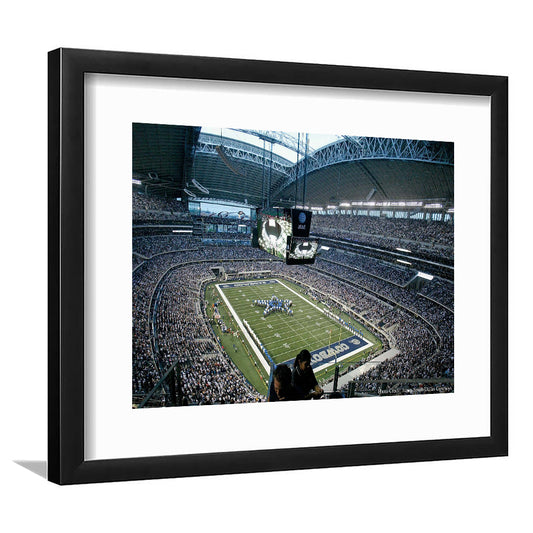 At and t Stadium in Texas, Stadium Canvas, Sport Art, Gift for him, White Border Framed Art Print Wall Decor