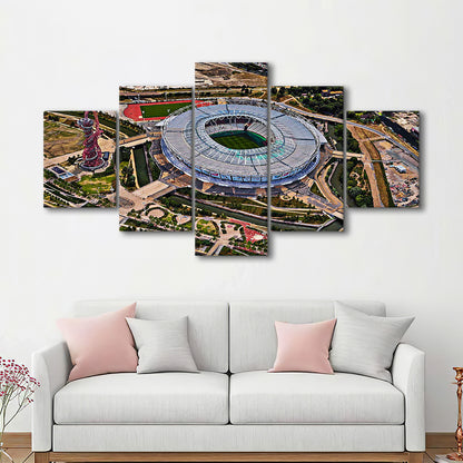 Ataturk Olympic Stadium, Stadium Canvas, Sport Art, Gift for him, 5 Panel, Large Canvas, Canvas Print Wall Art