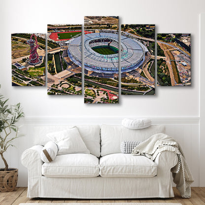 Ataturk Olympic Stadium, Stadium Canvas, Sport Art, Gift for him, 5 Panel, Large Canvas, Canvas Print Wall Art